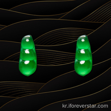 진정한 자연적인 풍부한 콩 jadeite jade